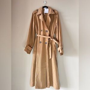 ANTHROPOLOGIE Bella Dahl Camel Trench Coat
